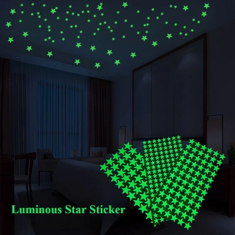 Luminous Stars Glowing Wall Living Room Switch Decoration Children's Room Dormitory DIY Creative Stickers Room Decoration