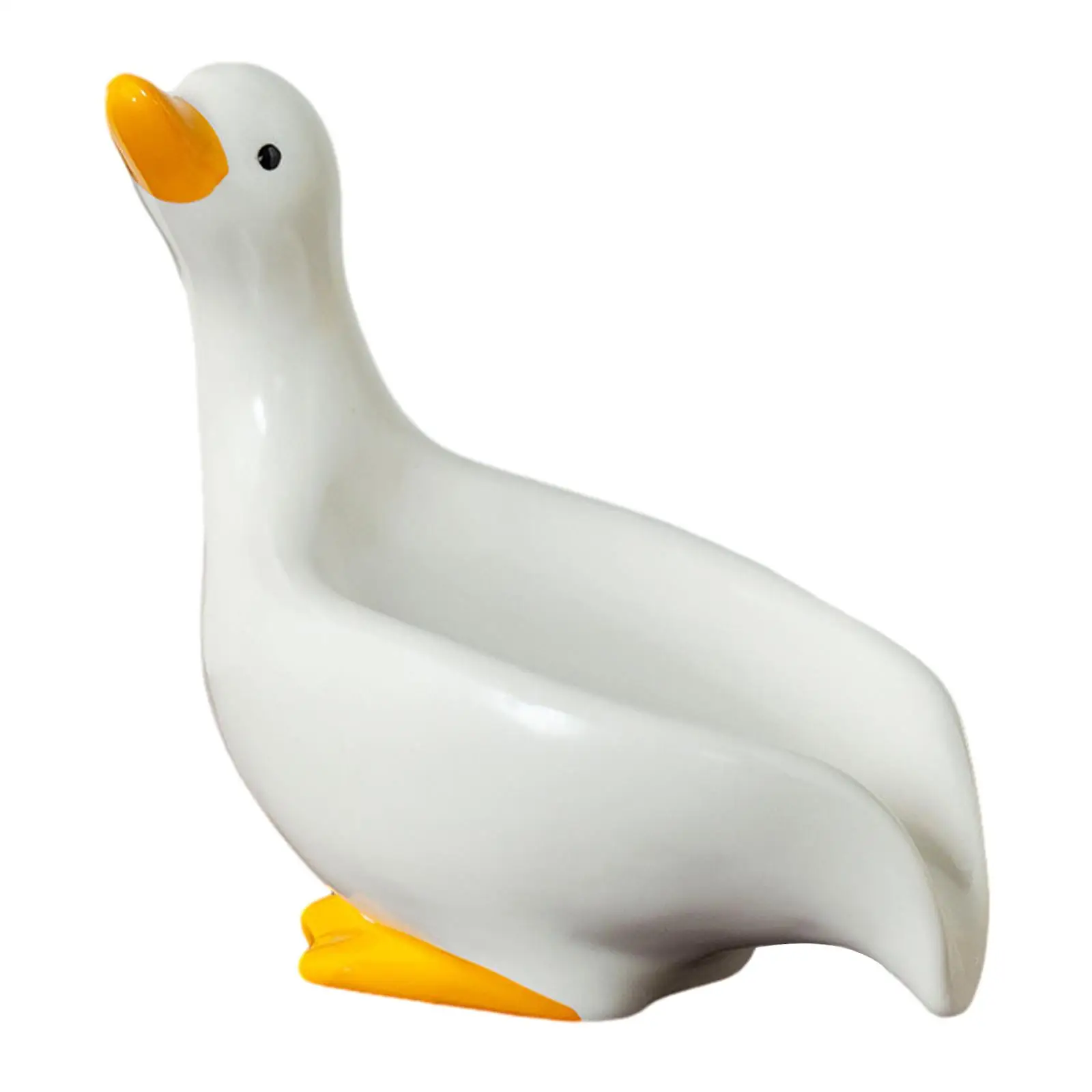 Ceramic Soap Dish Keeps Soap Dry Vivid Duck Shaped Drainage Tray Soap Holder for Shower Bathroom Kitchen Countertop Decorative
