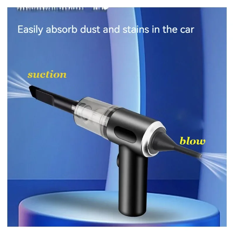 Car Cordless Vacuum cleaner Type-C charging portable high power mini vacuum cleaner car home dual-use can be used for keyboard