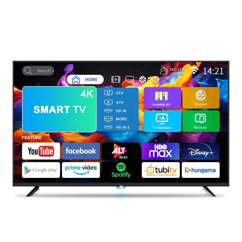 

China 4k Uhd Android Television 32 43 50 55 60 65 70 75 Inches 8k Smart Lcd Led Tv Spare Parts With Wifi