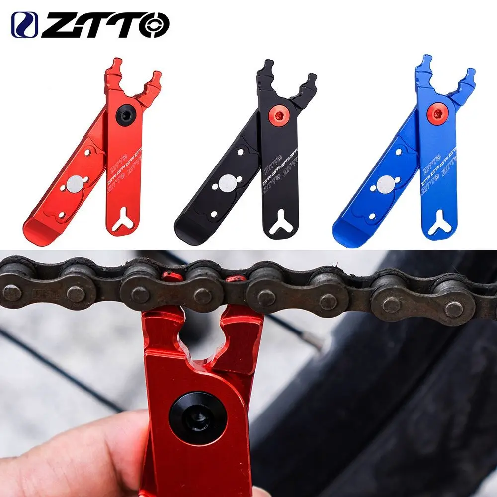 ZTTO Bicycle Master Link Pliers Valve Tool Tire Lever Missing Chain Connector Cutter Remove Install 4 in 1 Multi Function CNC Ch