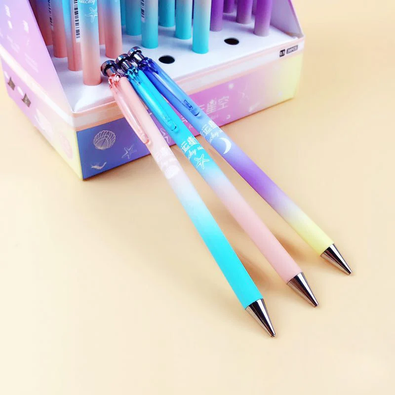 Stationery Starry Sky Gradient Color Writing For Writing School Creative Cute For Student Mechanical Automatic Pencil