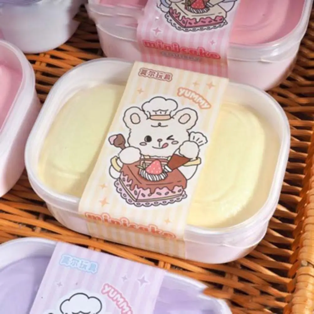 Slow-rebound Simulation Cake Box Squeeze Toy Soft Kneading Cake Box Squishy Toy Handmade 3D Sensory Fidget Toy Hand Relax