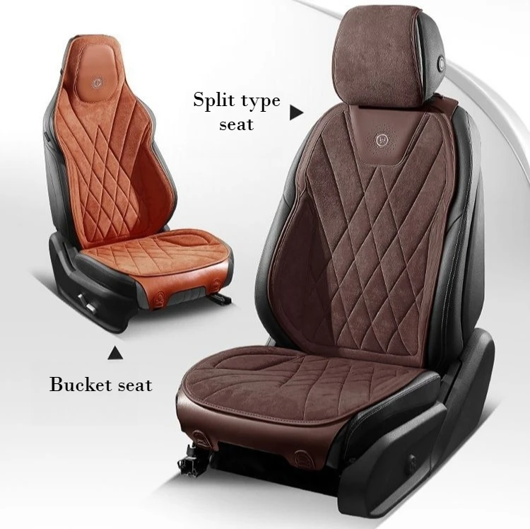 

Lamus Suede Car Seat Cover 5 Seats Full Set Car Seat Protector Cushion Car Accessories Interior All Season Universal Seat Covers