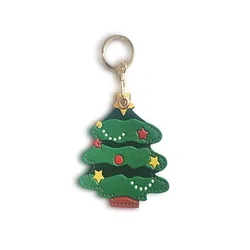 Cute Case for Apple Airtag Protection PU Leather Cover GPS Anti-lost Keychain Case Creative Christmas gift pendant