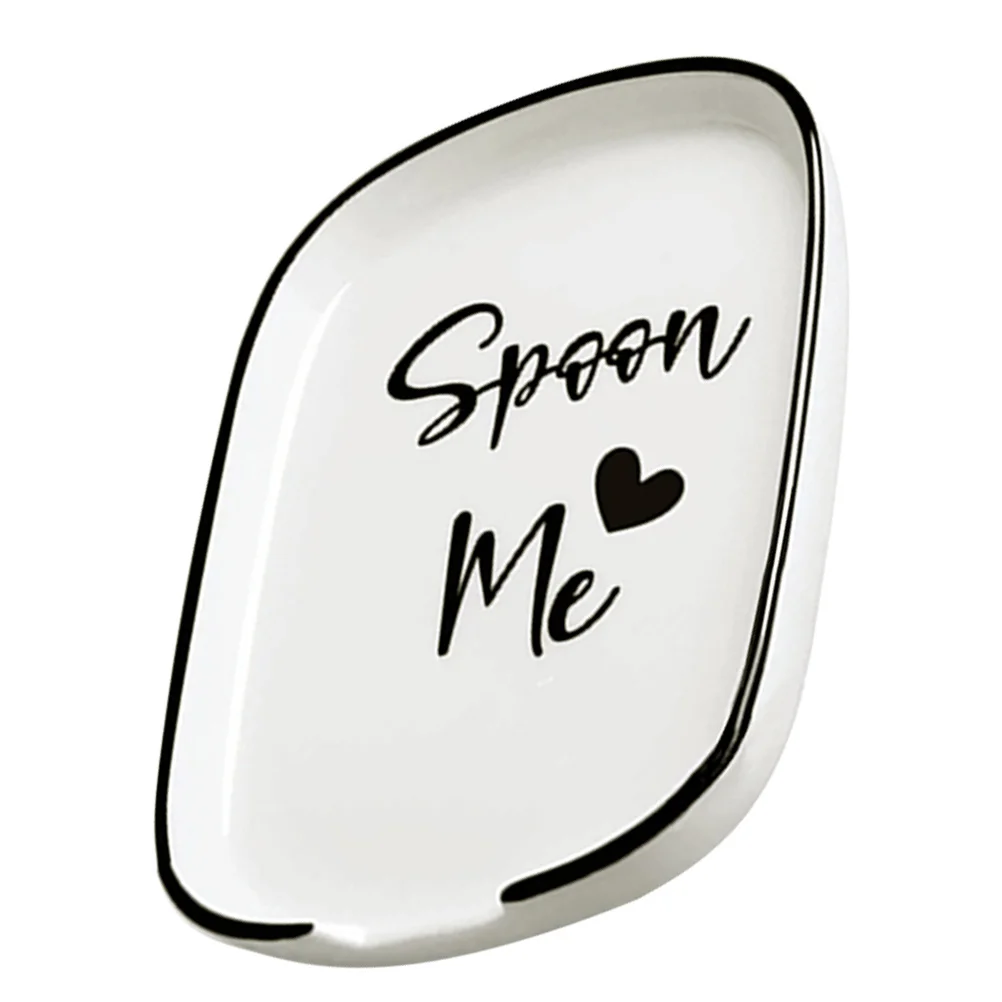 

Kitchen Utensils Holder Ceramic Spoon Countertop Cutlery Scoops Rest Stand Cooking