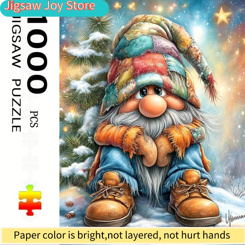 

Adult Jigsaw Puzzle, 70.0X50.01 cm Large Size, Christmas Gnome Puzzle, Suitable for Creative Fun with Family And Friends. Per