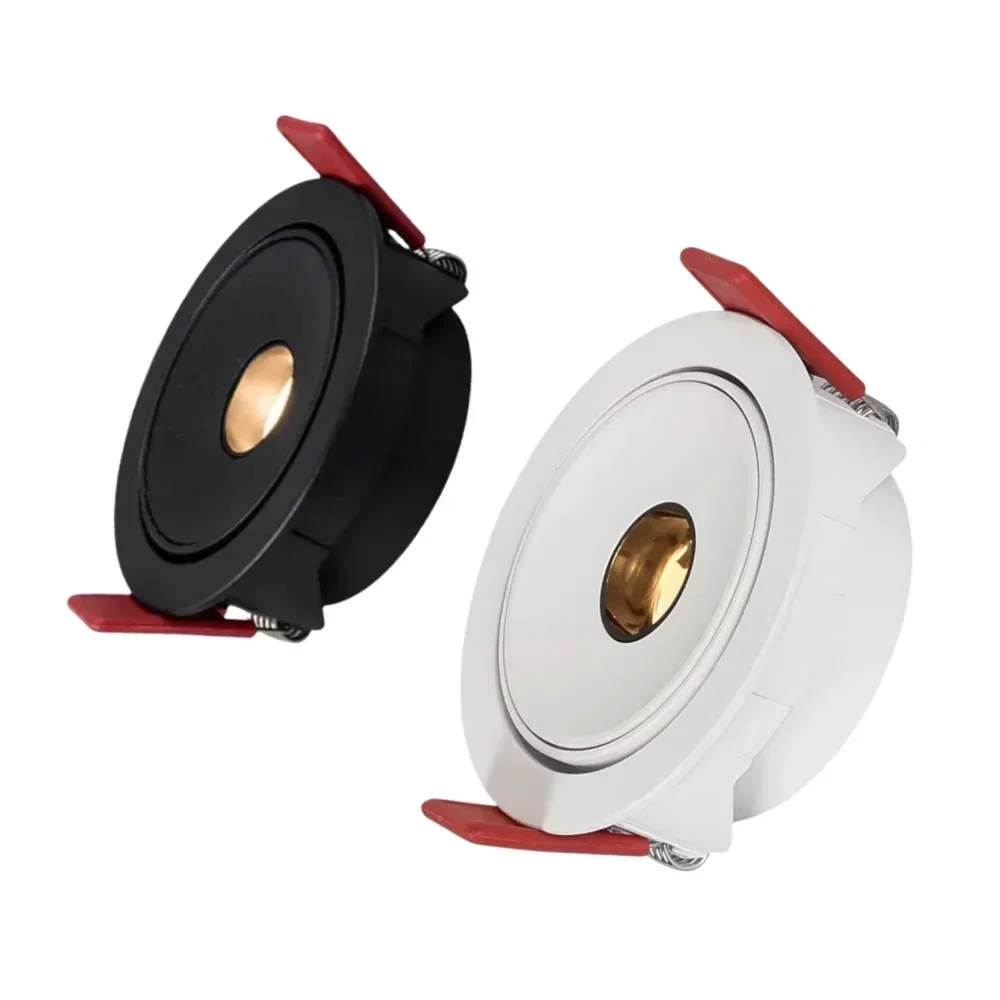 Recessed LED COB Embedded Ceiling Lamp Fixture Downlight Focus Mini Spotlight Narrow Beam Angle 3°8°15° Wine Cabinet