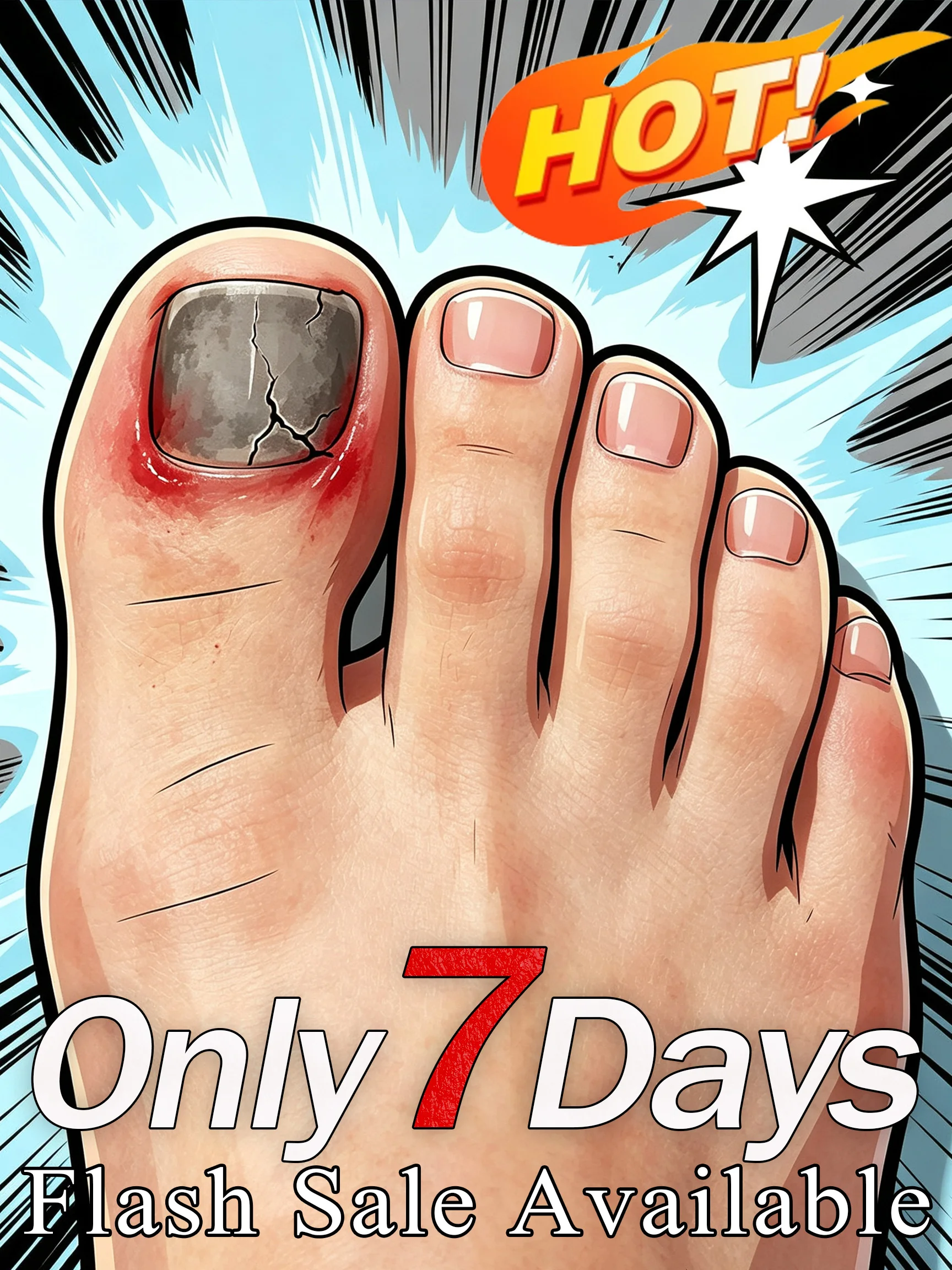 Easy-to-Use Home Nail Care Kit: Improves the appearance of dark and uneven toenails.
