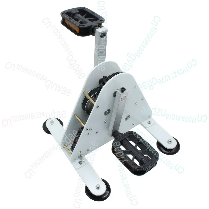 Portable Pedal Generator Rehabilitation Training Device Spinning Bike Dual USB Output DIY Fitness Geared Foot-Operated Generator