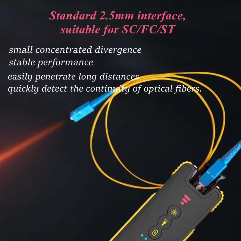 الألياف البصرية البصرية خطأ محدد 15/30/50 ميجا واط قابلة للشحن 3200 مللي أمبير بطارية VFL La ser القلم قوة البنك كابل الألياف البصرية Teste