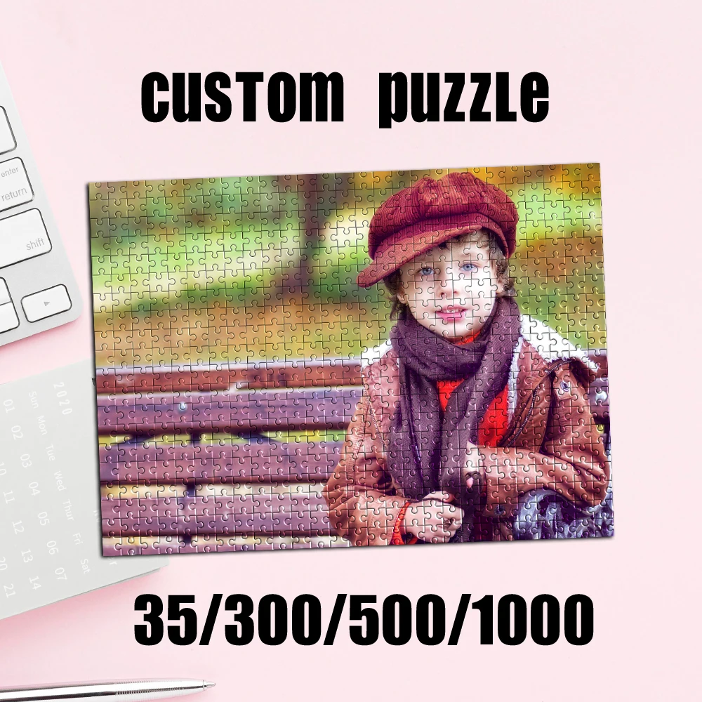 35/300/500/1000pcs Personalized Custom Photo Puzzle photo Assembling Picture