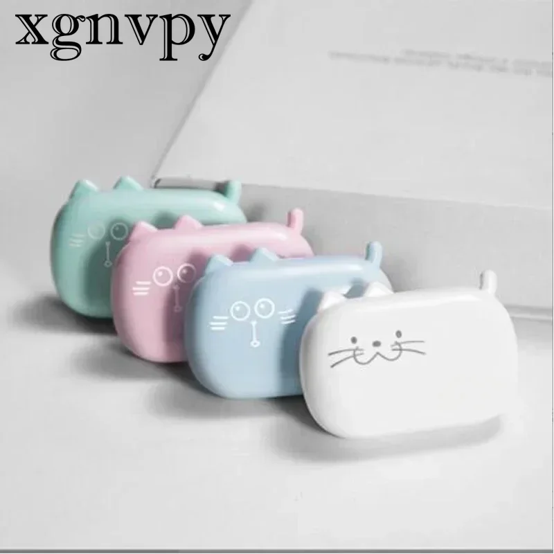 xgnvpy Mini Portable Double Contact Lens Case for Girls Fashionable Travel Partner Lens Holder