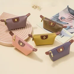 Mini Delicate Coin Purse Dumpling Bag Portable Nylon With Leather Lipstick Headphones Key Pouch Designer Handbags