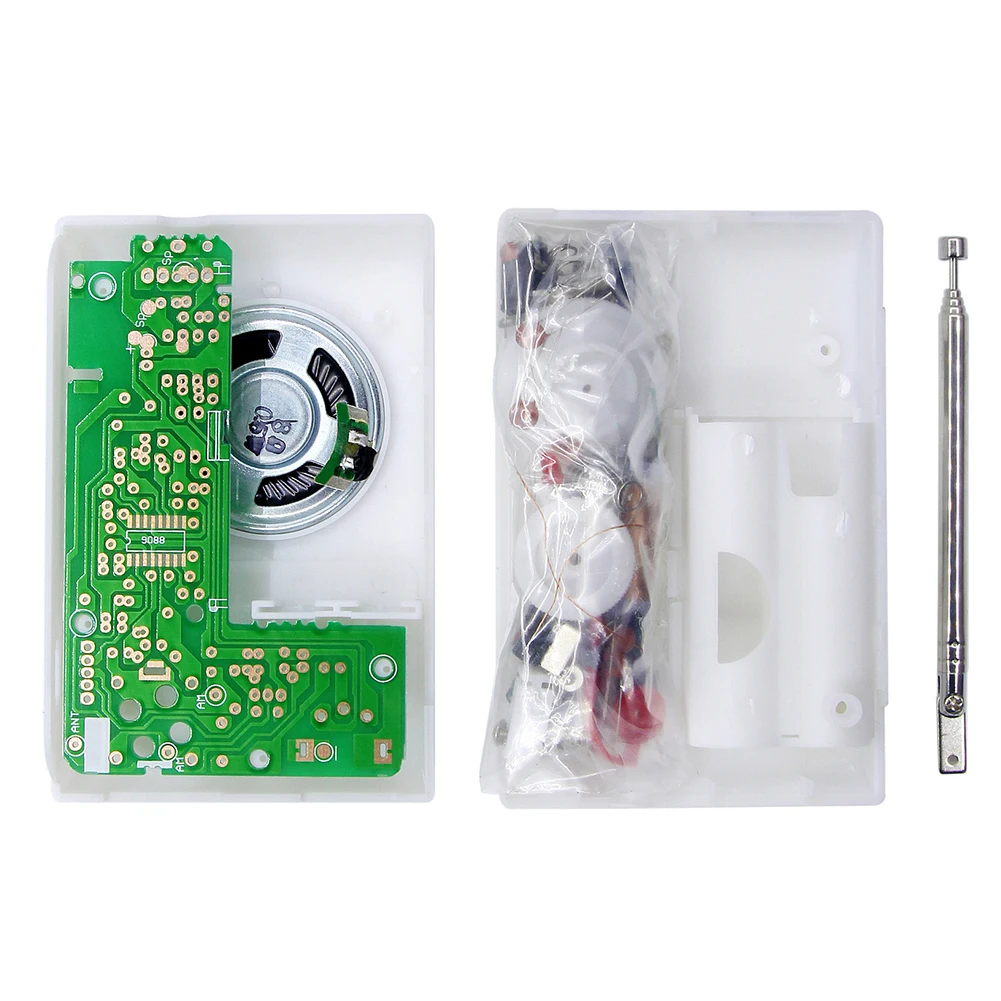DIY Electronic Radio Kit FM AM Receiver with CD9088 and TA7642 Chips Dual Band FMAM Radio 76 108MHz FM and 525 1605KHz AM 210SP