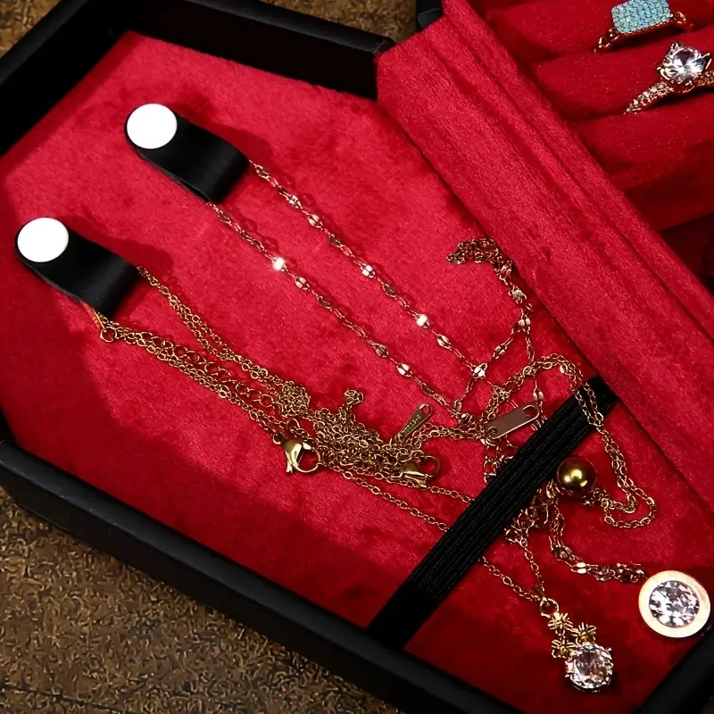 Portagioie gotico Custodia organizer multiscomparto per bara in PU per orecchini, collane, anelli, regali di Halloween per donne