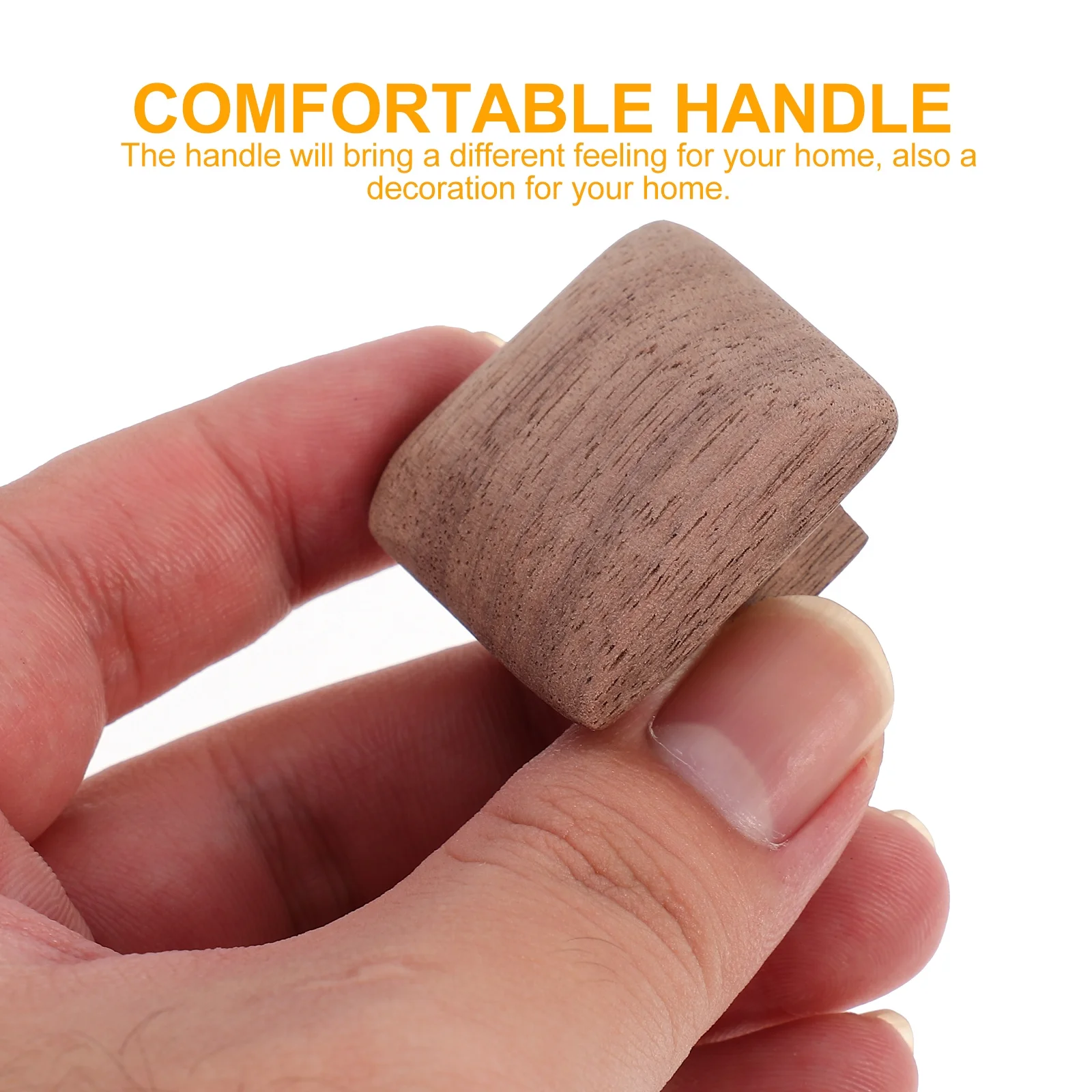 

2Pcs Solid Wood Pull Handles Square Drawer Knobs Easy Install Durable Cabinet Door Replacement Cabinet Handle Drawer Knob