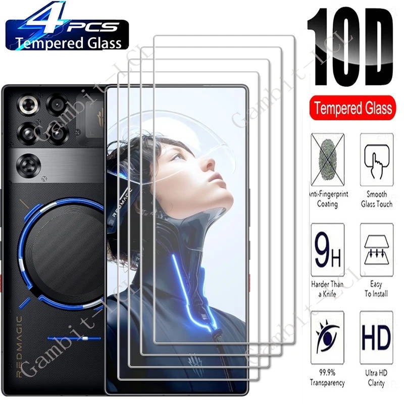4PCS For ZTE Nubia RedMagic 11 Pro Screen Protective Tempered Glass ON RedMagic11Pro RedMagic11 11Pro Plus Protector Cover Film