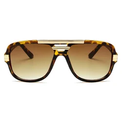 Vintage Square Sunglasses for Men and Women - Classic Designer Shades with Mirrored Lens