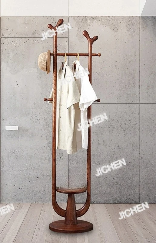 オフィス、リビングルーム、寝室、家庭用リビングルーム、寝室、無垢材コートラック、リビングルームフロアハンガー