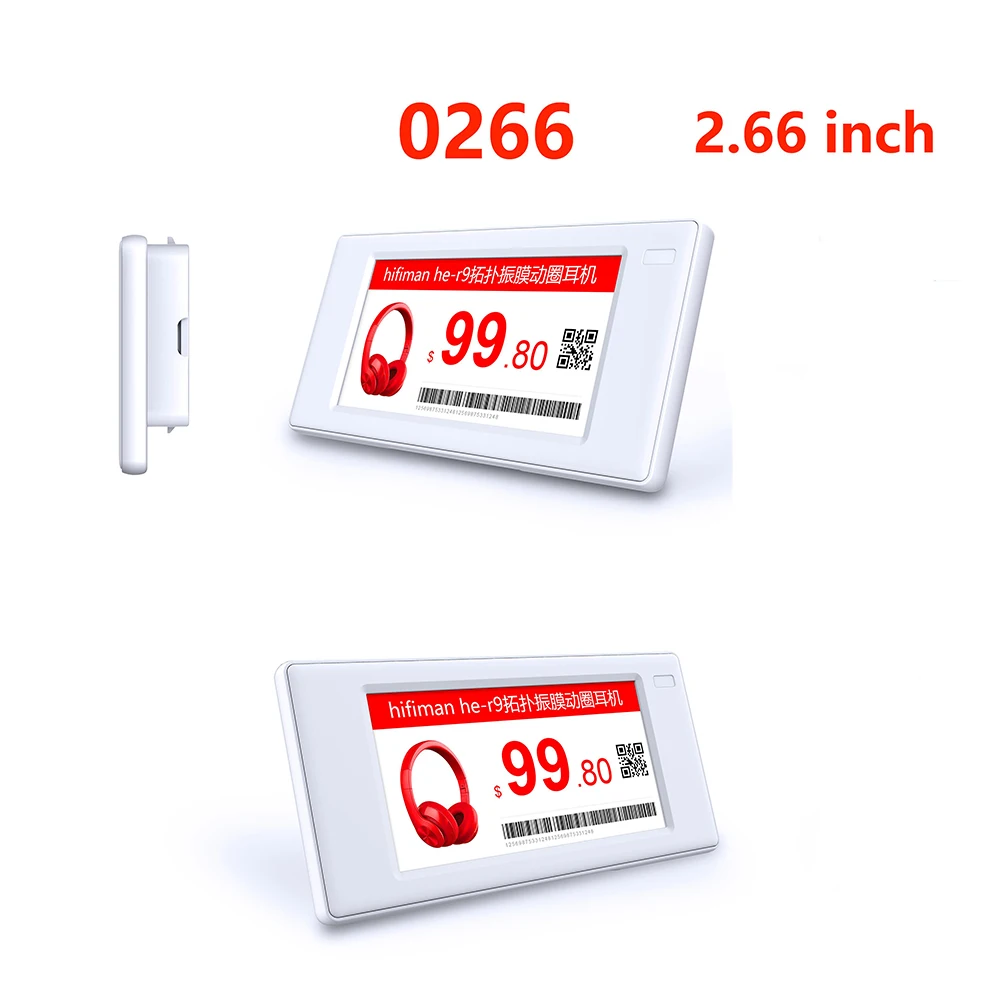 2.66 inch Electronic Shelf Label digital price tag E ink Epaper Price Tag ESL digital price labels for stores