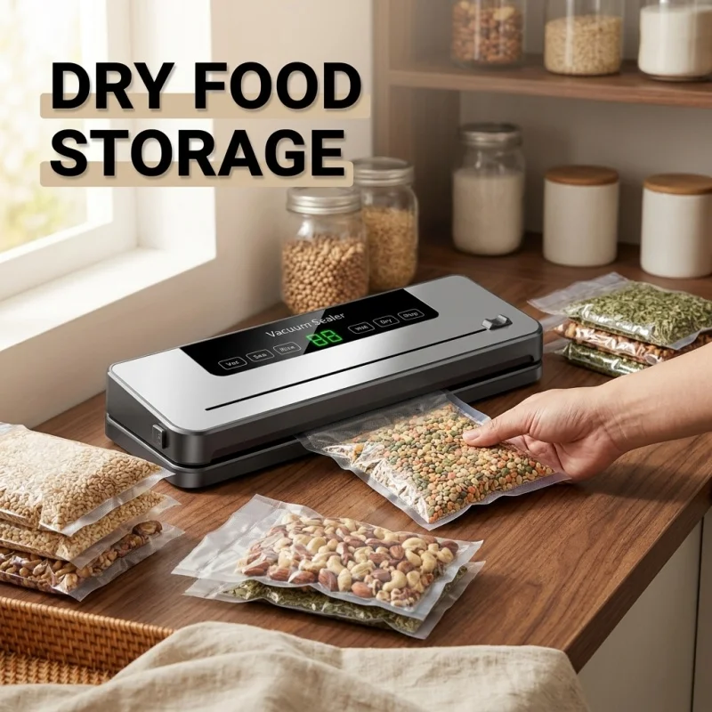 Electric Sealing Machine For Food Storage And Sealing - Vacuum Sealing Machine For Dry And Wet Food Vacuum Packaging Machine
