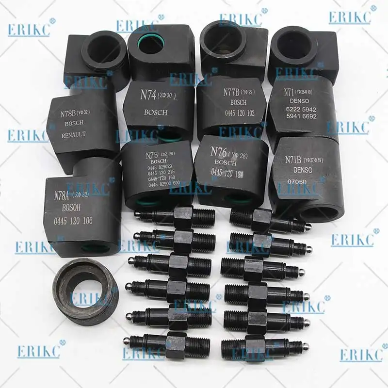 ERIKC 12PCS Injector Tool Kits diesel fuel injector tool and fixture disassembly tools for cr injectors