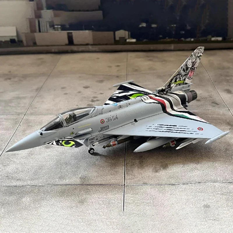 Diecast 1:72 Scale Italian Air Force EF2000 Typhoon S fighter 351 Alloy finished aircraft simulation model Static decoration