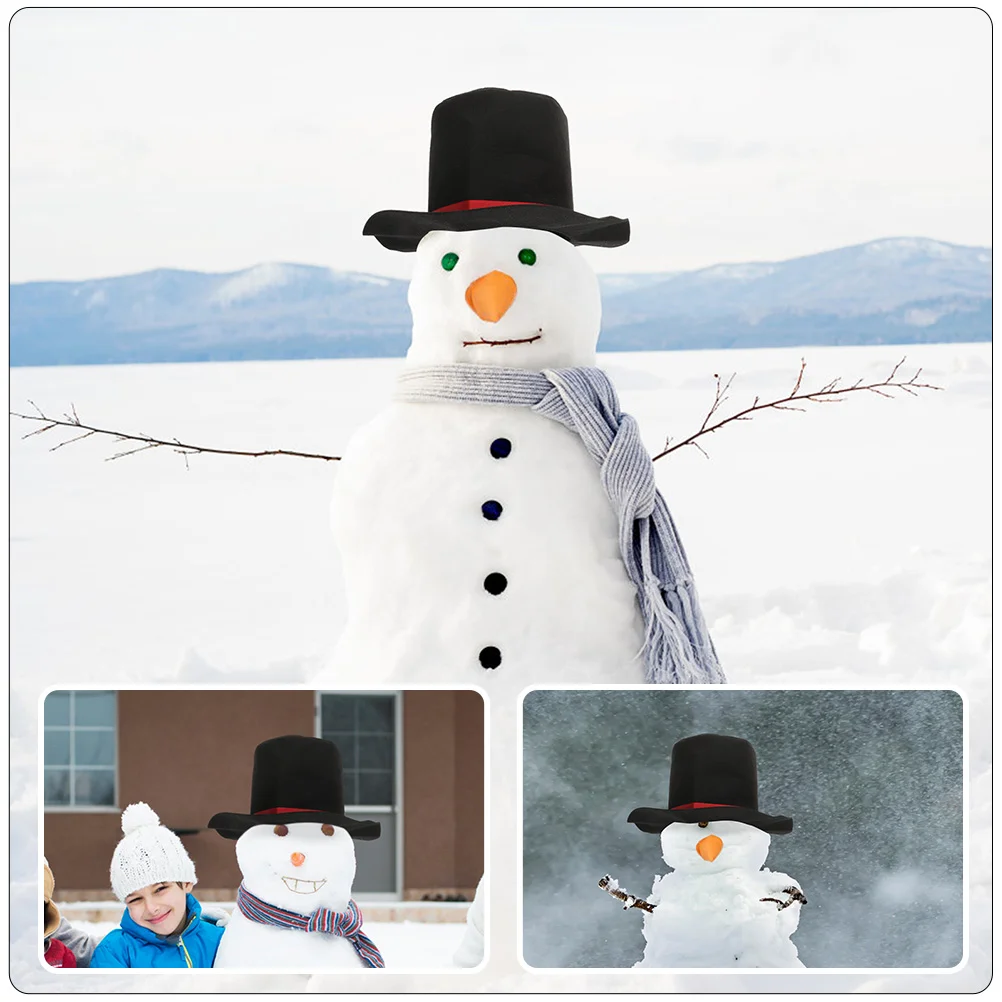 Decorazioni per cappelli da pupazzo di neve Cappellini per costumi fai-da-te per uomo Kit per decorazioni natalizie Suite per le vacanze