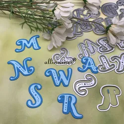 Nuove decorazioni per lettere Fustelle in metallo per album di scrapbooking fai da te Carte di carta Artigianato decorativo Fustellatura per goffratura