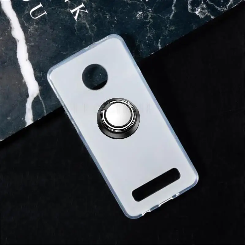 Fashion Full Cover For Motorola Moto Z4 Z4 Play XT1980 XT1980-3 XT1980-4 6.4'' Metal Ring Holder Magnetic TPU Back Phone Case