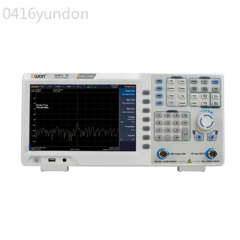 

OWON XSA815TG Digital Spectrum Analyzer 9 Inch LCD 1Hz Resolution Bandwidth 9kHz To 1.5GHz Frequency USB LAN