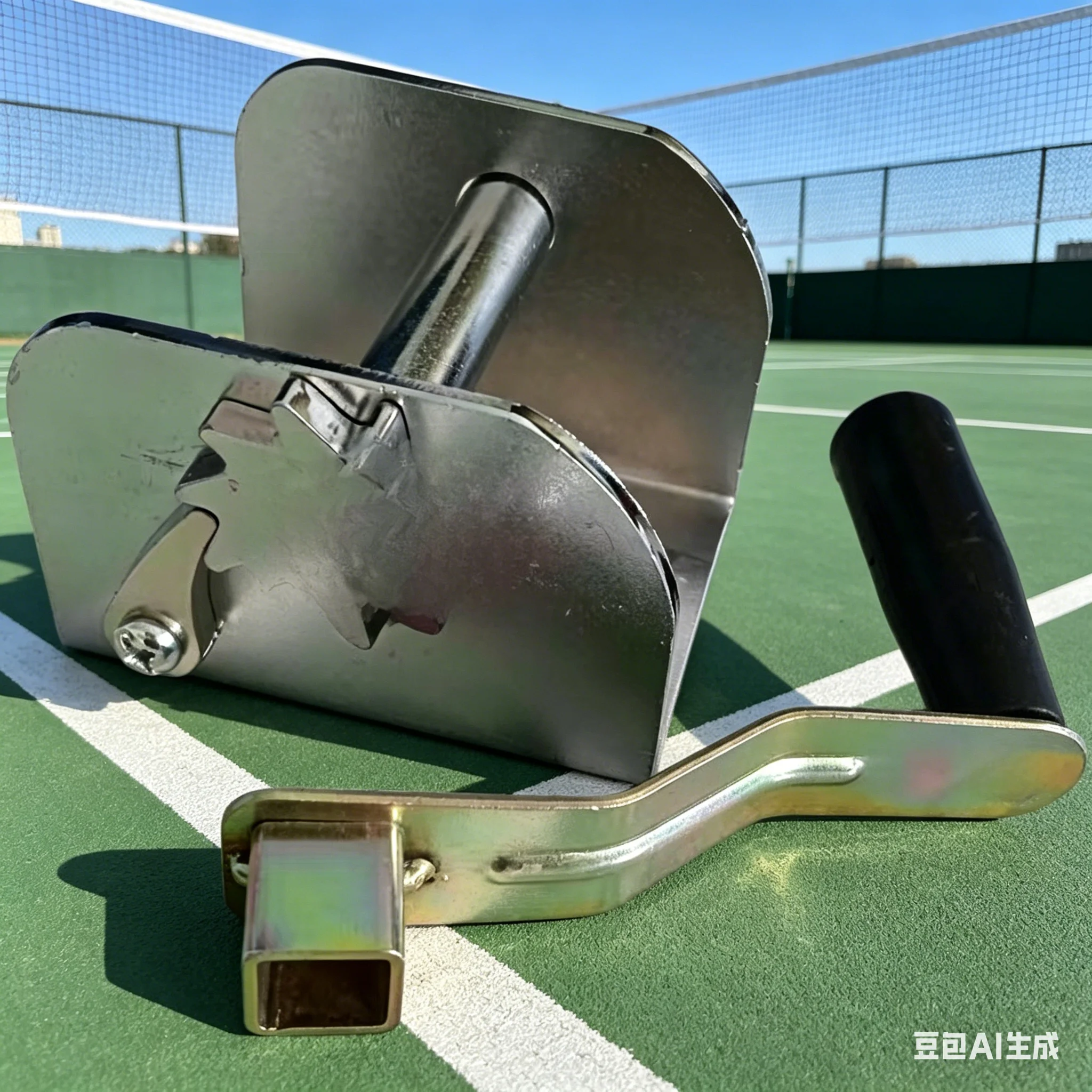 

Hand Cranked Rope Tensioner Iron Multi-functional Column Tightener For Badminton/Volleyball/tennis Gym Accessories
