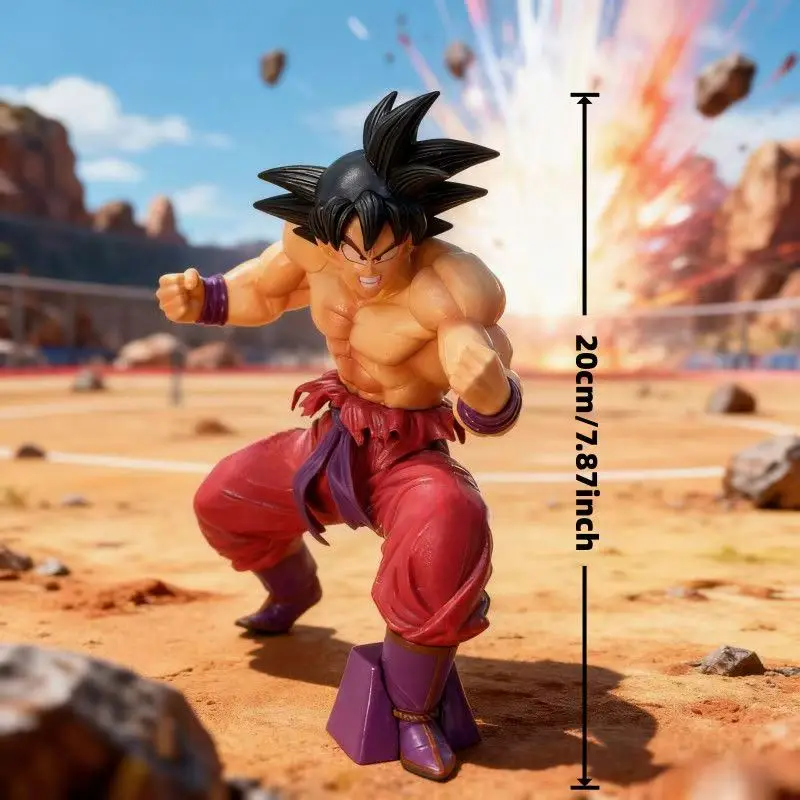 

Коллекционная фигурка Сон Гоку из Dragon Ball Z, 20 см, в боевой позе, из ПВХ, для фанатов, декор для дома, подарок на день рождения