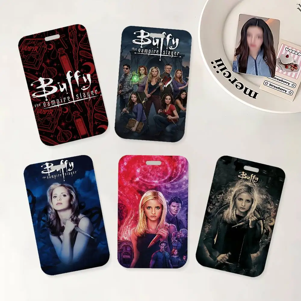 

Держатель для удостоверений личности TV B-Buffy The V-Vampire Slayer с ремешком на шею для офиса, школы, для именных карт и удостоверений