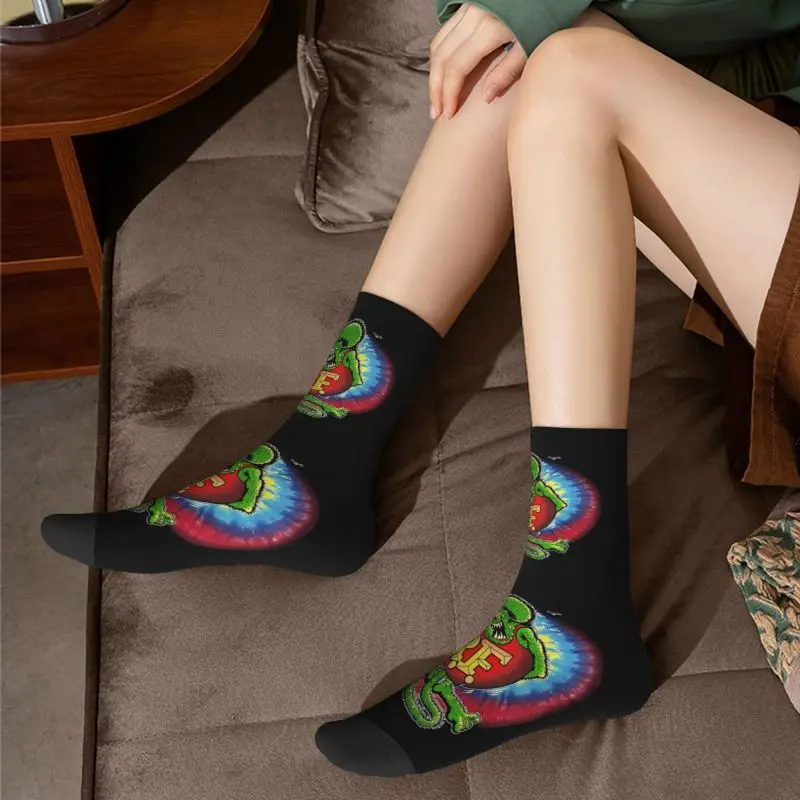 Calcetines con estampado 3D de dibujos animados para hombre y mujer, calcetín Unisex a rayas, moda