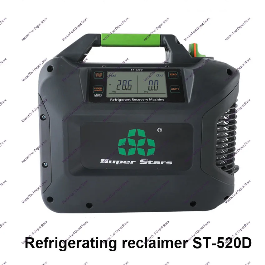 ST-520D Refrigerant Recovery Machine Portable Car Air Conditioning Maintenance Compressor 220V DC Brushless Motor