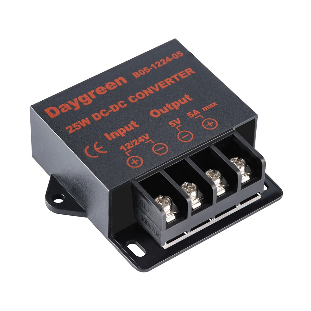 Convenient and Safe Power Conversion for Your LED Lights Voltage Regulator DC 12V/24V to DC 5V 5A 25W Step Down Converter