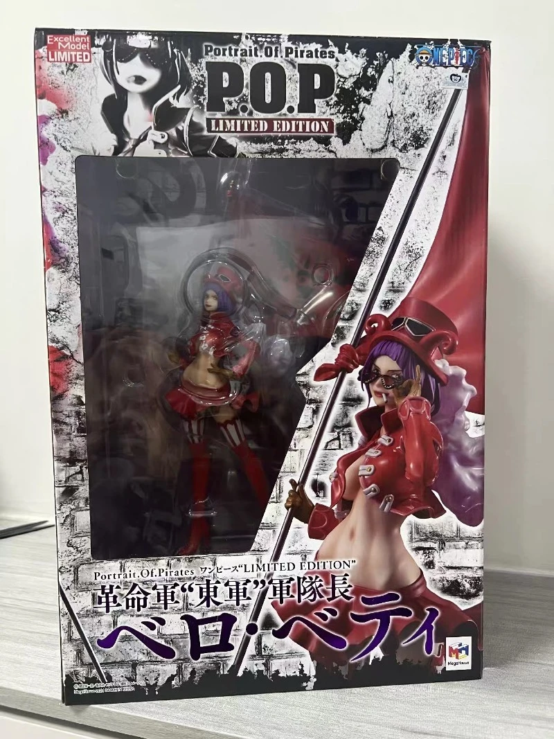 Oryginalne pudełko Bandai One Piece MegaHouse One Piece POP Betty POP Kapitan Rewolucyjnej Armii Wschodniej Kolekcjonerskie Prezenty