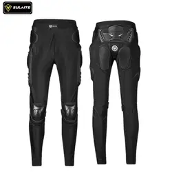 Sulaite Summer Breathable Motorcycle Armor Pants Men Women Motocross Impact Pants Riding Trousers Elastic Lycra Fabric