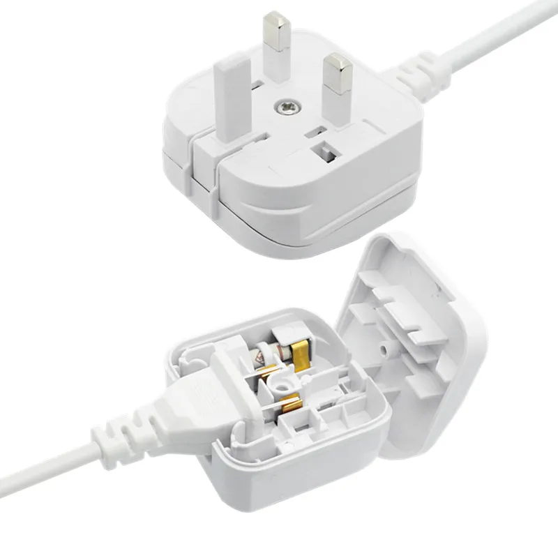 High Quality 2 Pins To 3 Pins Plug Adapter For US To UK Type-A To Type-G Screw Fix Box Type Converter America To England Adapter