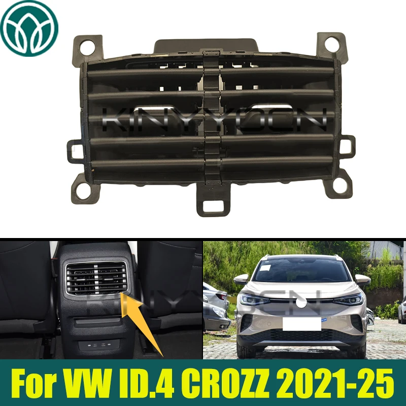 

Car Rear Air Conditioner Grille Air AC Vent Louver For VW ID.4 Crozz 2021 2022 2023 2024 2025