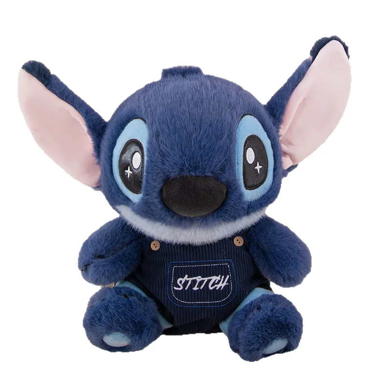 Stitch overalls plush toy cute Stitch hoodie doll birthday gift