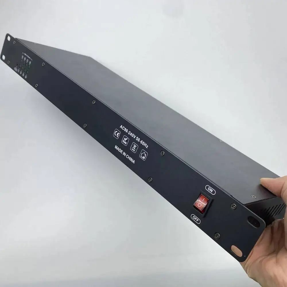 8-полосный распределитель DMX512, 8-канальный разветвитель DMX, усилитель сигнала, электрическая изоляция, разъем XLR для светодиодного контроллера сценического освещения