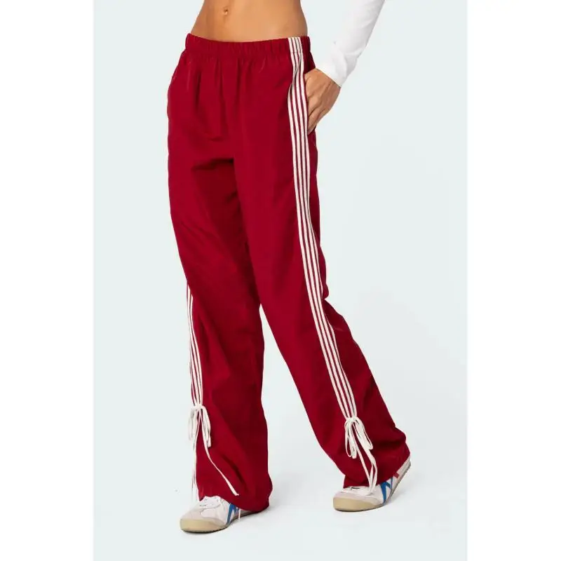 

Loose straight lace-up trousers for both men and women in spring and summer, versatile casual pants, sport pants, sweatpants