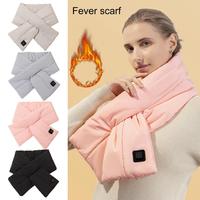 Heating Scarf Quick Heating Intelligent Switch Electric Scarf Invisible Pocket Plush Lining Japanese Style Winter Scarf