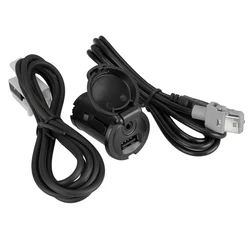NEW Car Radio AUX Audio USB Cable Socket Plug Fit For Peugeot 206 207 307 407 408 508 3008 4008 5008 install RD9 RD43 RD45 Radio