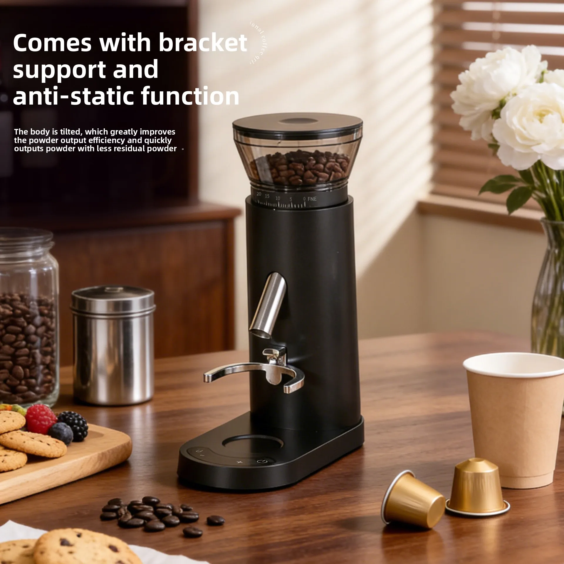 2026 Compact Portable All-in-one Coffee Machine Auto Built-in Grinder For Home Fresh Brew