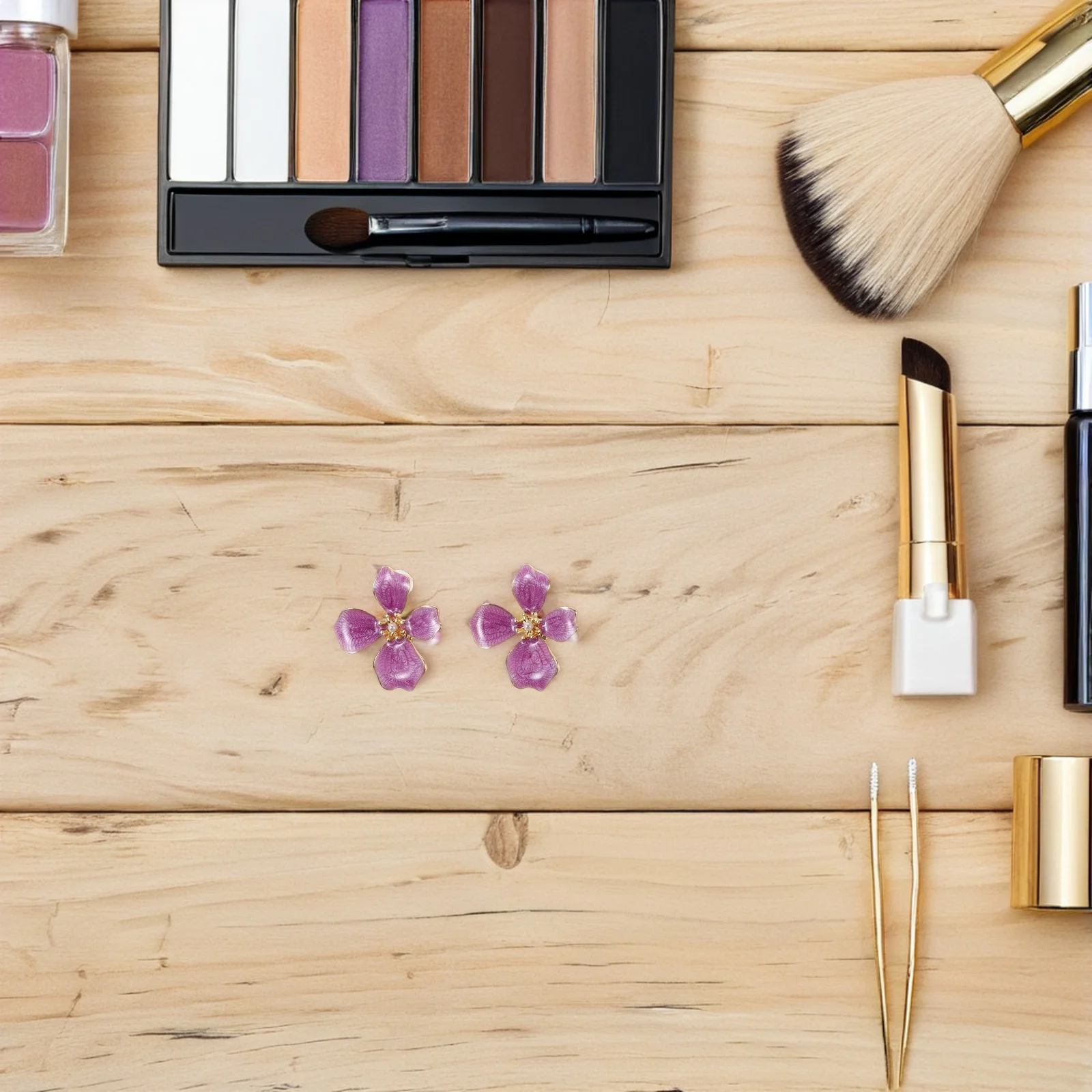 

1Pair Lightweight Pastel Flower Stud Earrings Elegant Floral Jewelry for Women Casual Party Wedding Birthday Gifts