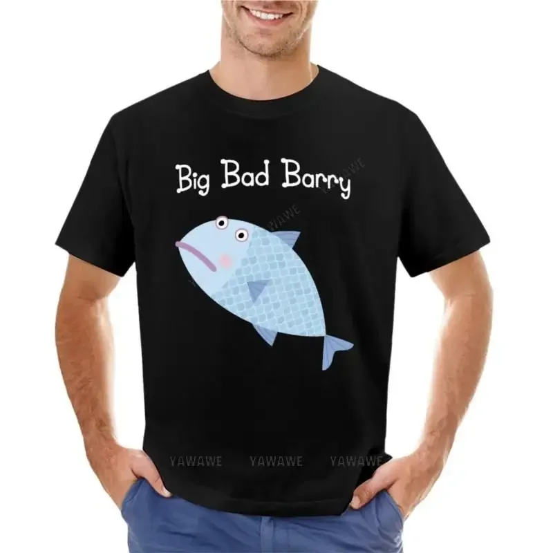 cotton men t-shirt Big Bad Barry graphic Aesthetic clothing mens funny new black for boys Informal manga Sweatshirt vintage